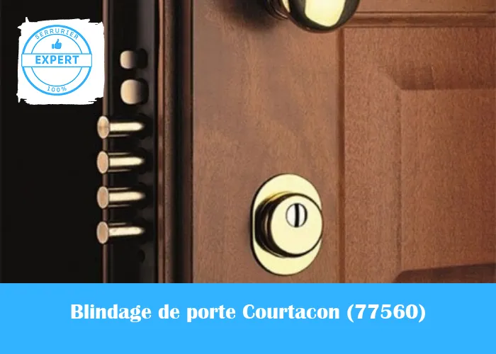 Serrurier blindage de porte Courtacon